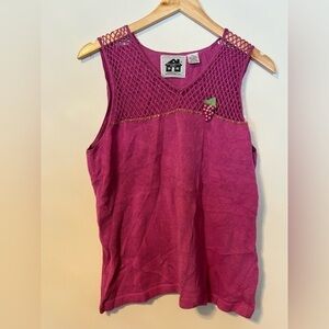 Storybook Knits- vintage Cute Grape tank top